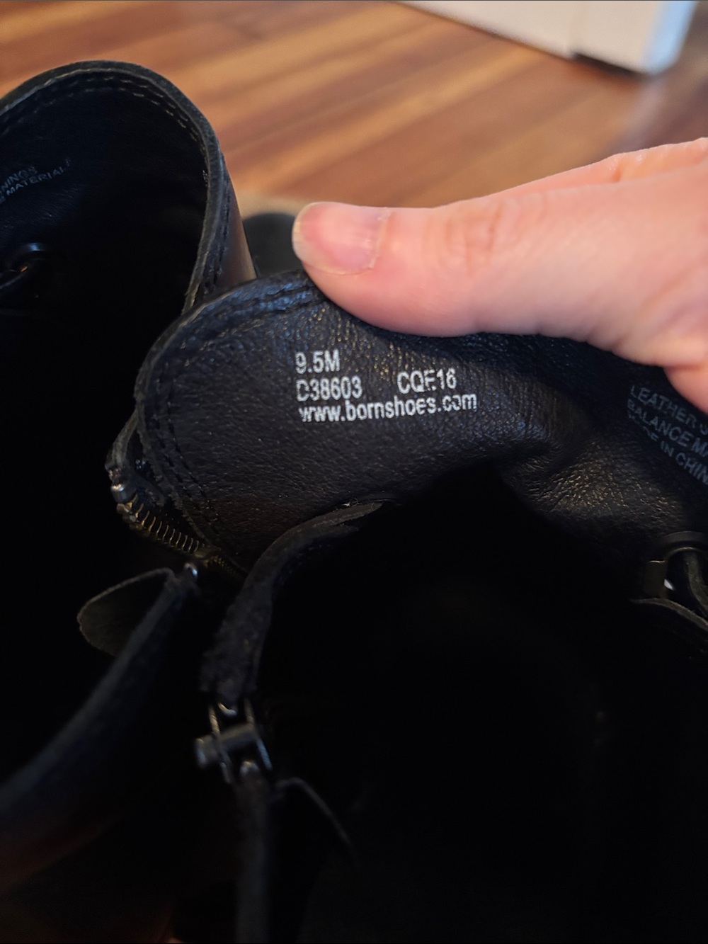 Born Black Leather Boots - Picture 6 of 8